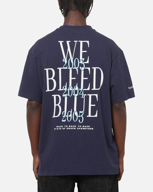 Mitchell & Ness New South Wales Blues We Bleed Blue T-Shirt Navy