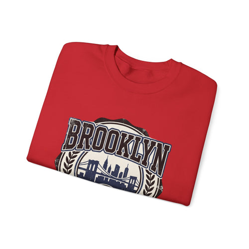 Brooklyn Pride Crewneck Sweatshirt — 'Brooklyn: Pride in the Borough' Skyline Design