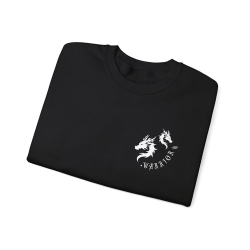 Drakon Crewneck | Twin Dragon Warrior Graphic Sweatshirt