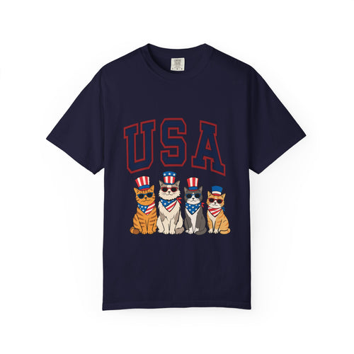 Purrtriot Tee | Patriotic Cat USA Graphic Shirt