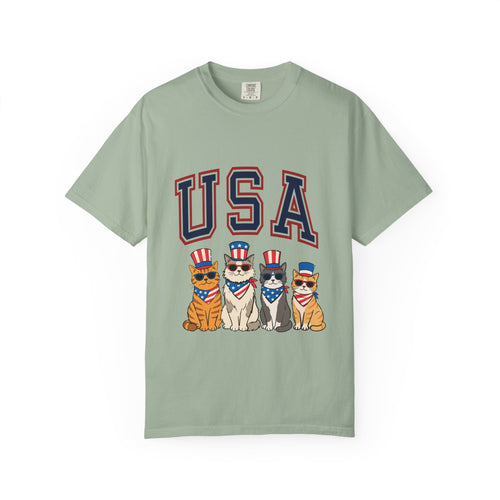Purrtriot Tee | Patriotic Cat USA Graphic Shirt