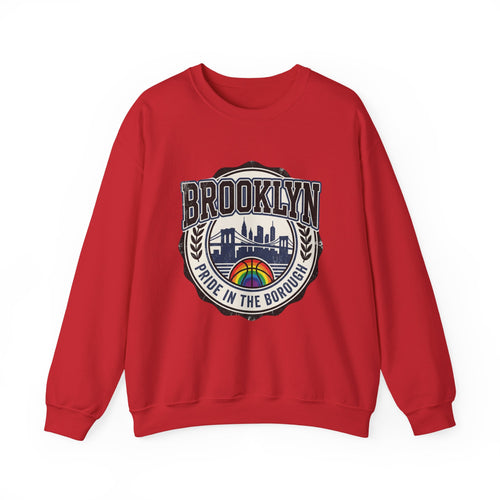 Brooklyn Pride Crewneck Sweatshirt — 'Brooklyn: Pride in the Borough' Skyline Design