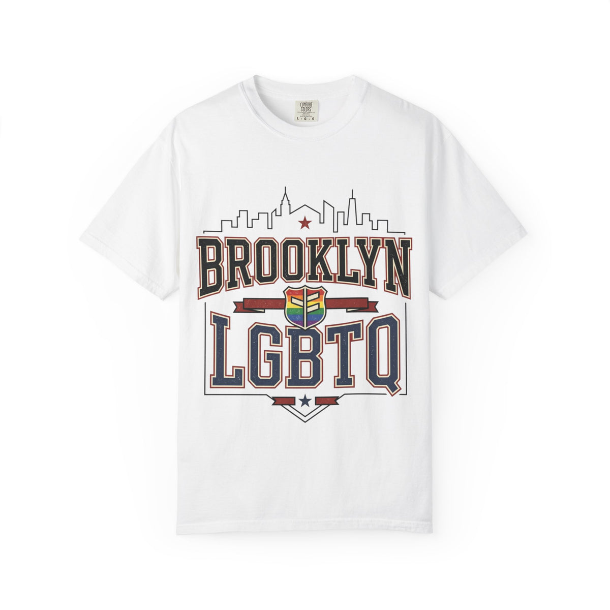 Brooklyn LGBTQ Pride T-Shirt — Vintage City Skyline Tee