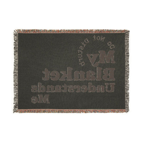 My Blanket Understands Me Woven Throw Blanket — Cozy Self-Care Gift