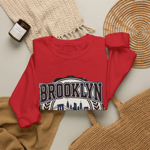 Brooklyn Pride Crewneck Sweatshirt — 'Brooklyn: Pride in the Borough' Skyline Design