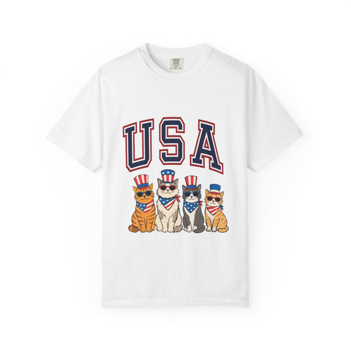 Purrtriot Tee | Patriotic Cat USA Graphic Shirt