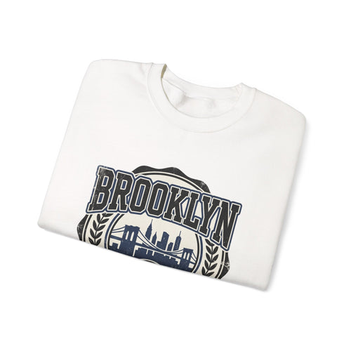 Brooklyn Pride Crewneck Sweatshirt — 'Brooklyn: Pride in the Borough' Skyline Design