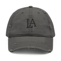 Sun Faded Cap | Distressed LA Embroidered Dad Hat