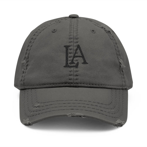 Sun Faded Cap | Distressed LA Embroidered Dad Hat