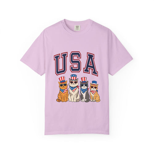 Purrtriot Tee | Patriotic Cat USA Graphic Shirt