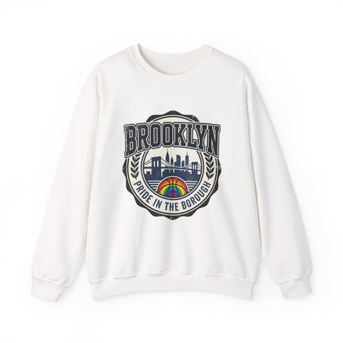 Brooklyn Pride Crewneck Sweatshirt — 'Brooklyn: Pride in the Borough' Skyline Design