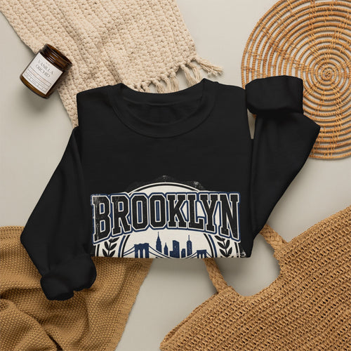 Brooklyn Pride Crewneck Sweatshirt — 'Brooklyn: Pride in the Borough' Skyline Design