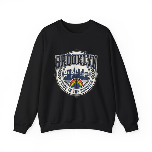 Brooklyn Pride Crewneck Sweatshirt — 'Brooklyn: Pride in the Borough' Skyline Design