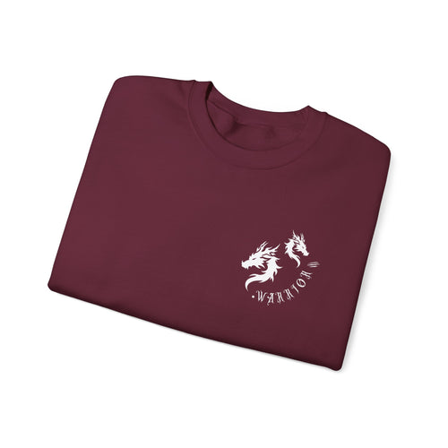 Drakon Crewneck | Twin Dragon Warrior Graphic Sweatshirt