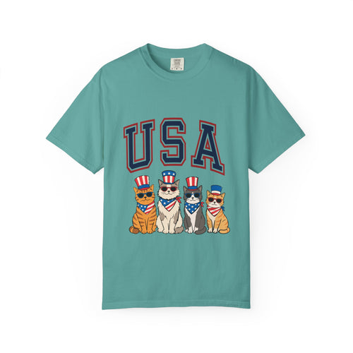 Purrtriot Tee | Patriotic Cat USA Graphic Shirt