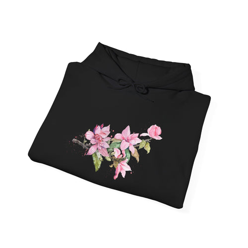 Aster Hoodie | Minimalist Floral Chest Graphic Hoodie