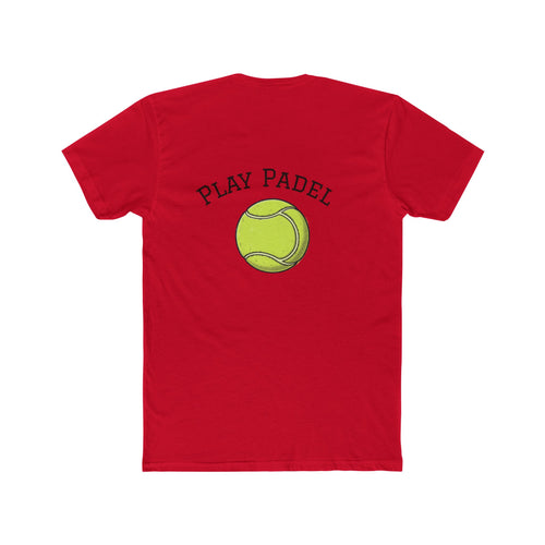 Padel Player Graphic Tee — "Play Padel" Tennis Ball Design
