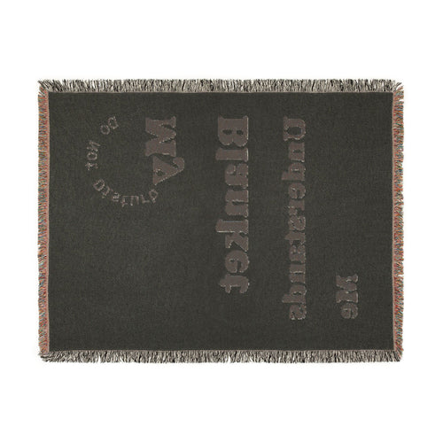My Blanket Understands Me Woven Throw Blanket — Cozy Self-Care Gift
