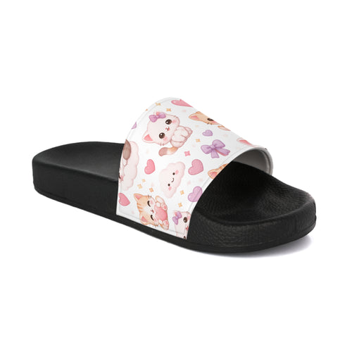 Catwalk Sandals | Cute Cat Print Slide Slippers for Women