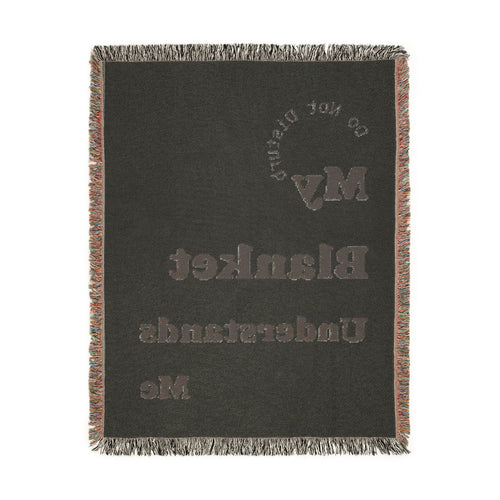 My Blanket Understands Me Woven Throw Blanket — Cozy Self-Care Gift