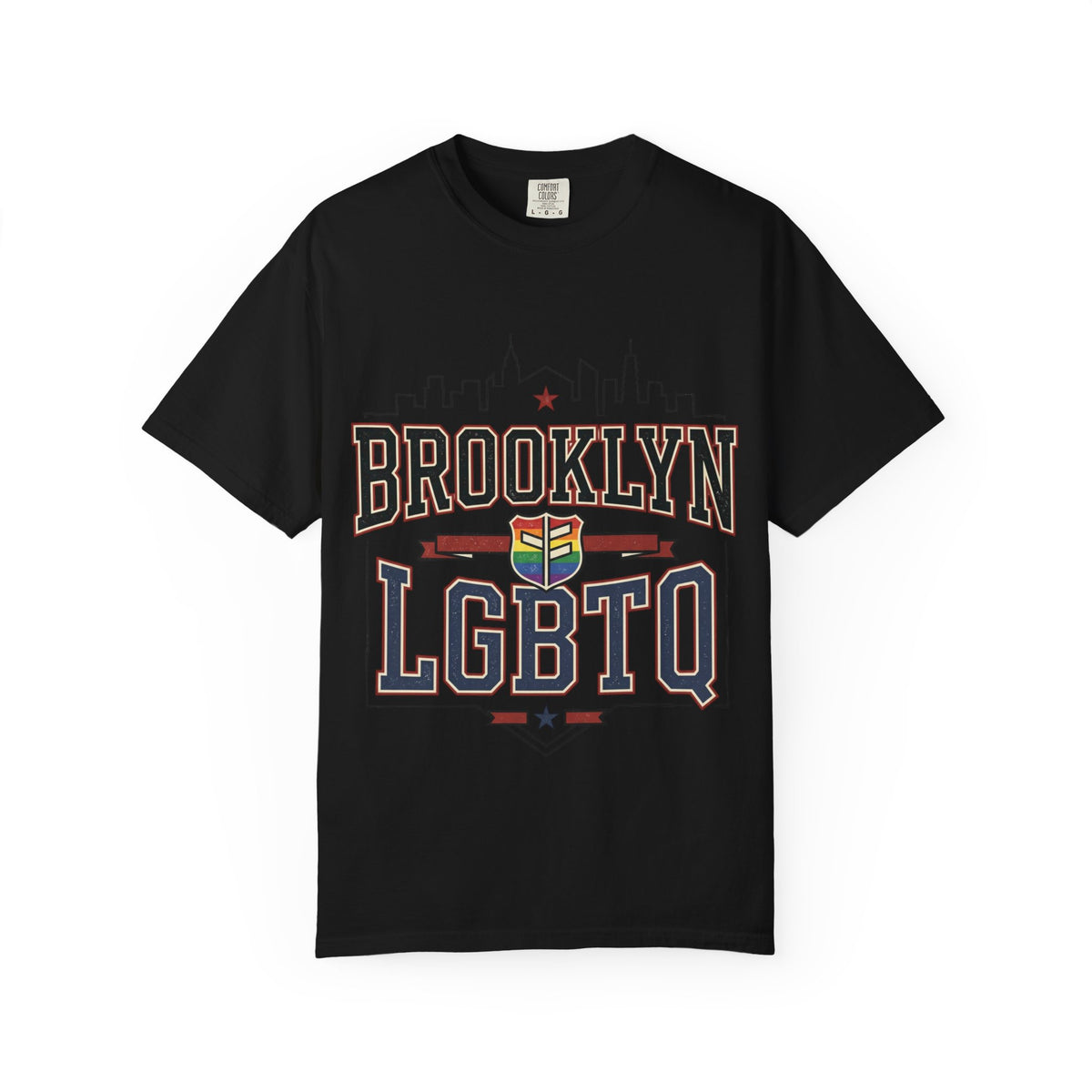 Brooklyn LGBTQ Pride T-Shirt — Vintage City Skyline Tee