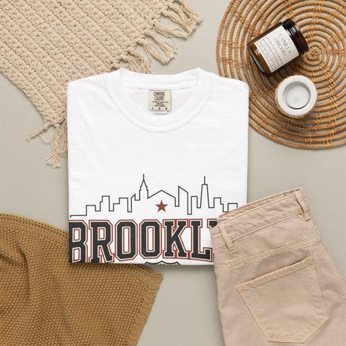 Brooklyn LGBTQ Pride T-Shirt — Vintage City Skyline Tee