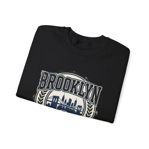 Brooklyn Pride Crewneck Sweatshirt — 'Brooklyn: Pride in the Borough' Skyline Design