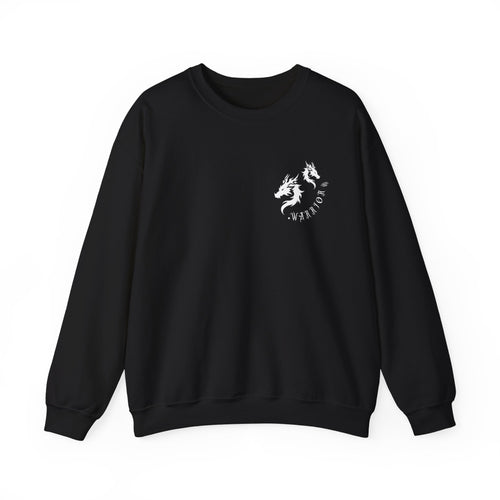 Drakon Crewneck | Twin Dragon Warrior Graphic Sweatshirt