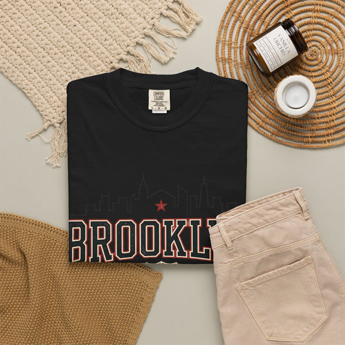Brooklyn LGBTQ Pride T-Shirt — Vintage City Skyline Tee