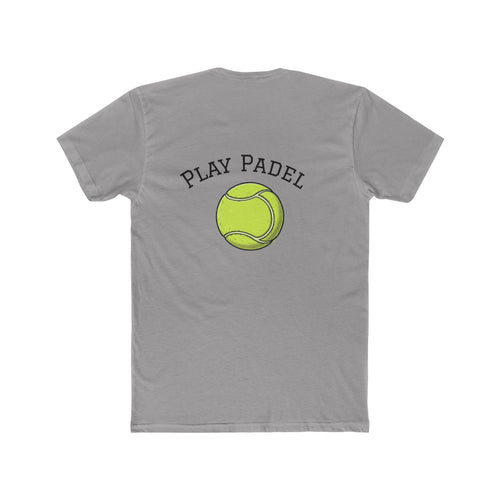 Padel Player Graphic Tee — "Play Padel" Tennis Ball Design