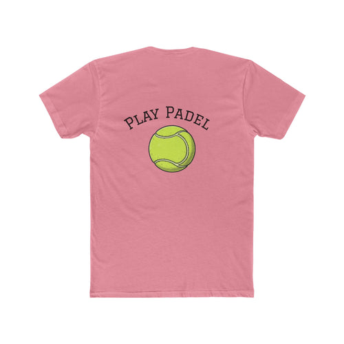Padel Player Graphic Tee — "Play Padel" Tennis Ball Design